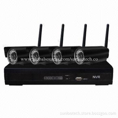 4CH wireless security system for home security
